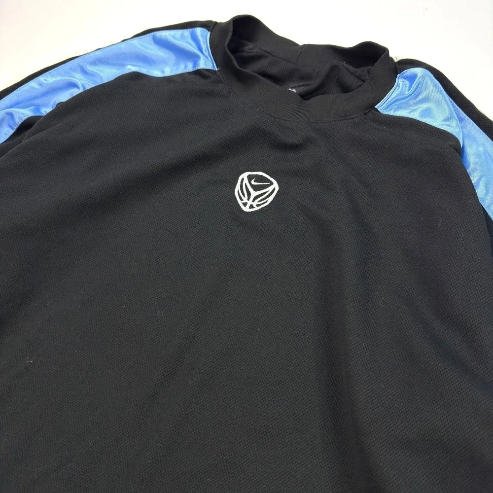 Vintage Nike Center Swoosh Sweatshirt Mens Size L Basketball Warm‎ Up Crew Y2K